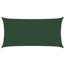 vidaXL sötétzöld HDPE napvitorla 160 g/m² 2 x 4 m