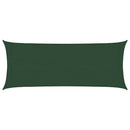 vidaXL sötétzöld HDPE napvitorla 160 g/m² 2 x 5 m