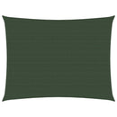 vidaXL sötétzöld HDPE napvitorla 160 g/m² 2,5 x 3 m