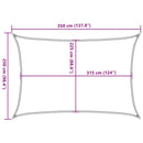 vidaXL sötétzöld HDPE napvitorla 160 g/m² 2,5 x 3,5 m