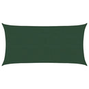 vidaXL sötétzöld HDPE napvitorla 160 g/m² 2,5 x 5 m