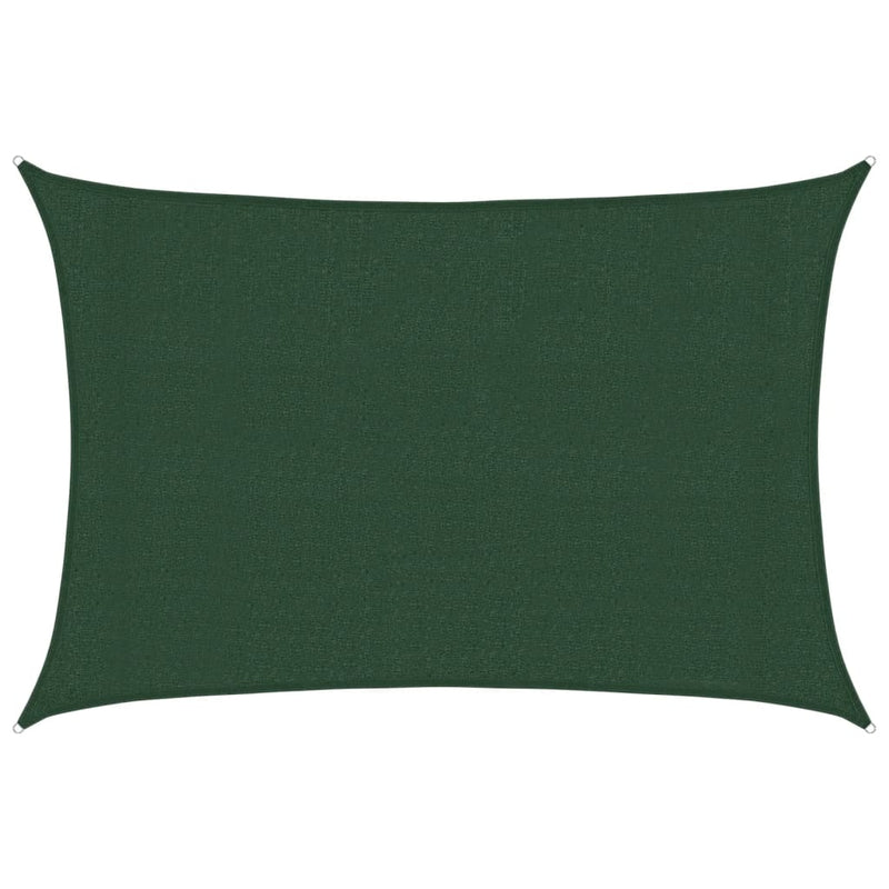 vidaXL sötétzöld HDPE napvitorla 160 g/m² 3 x 4 m