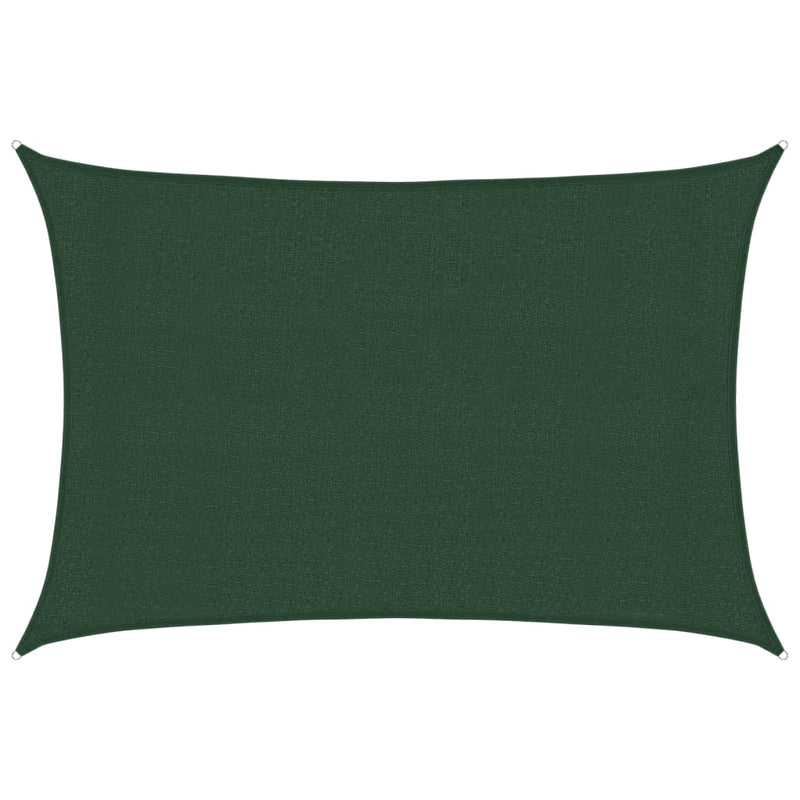 vidaXL sötétzöld HDPE napvitorla 160 g/m² 3 x 4,5 m