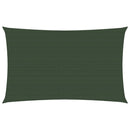 vidaXL sötétzöld HDPE napvitorla 160 g/m² 3 x 5 m