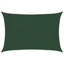 vidaXL sötétzöld HDPE napvitorla 160 g/m² 3 x 5 m
