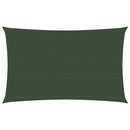 vidaXL sötétzöld HDPE napvitorla 160 g/m² 3 x 6 m