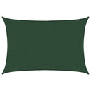 vidaXL sötétzöld HDPE napvitorla 160 g/m² 3,5 x 5 m