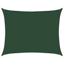 vidaXL sötétzöld HDPE napvitorla 160 g/m² 6 x 7 m