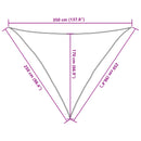 vidaXL sötétzöld HDPE napvitorla 160 g/m² 2,5 x 2,5 x 3,5 m