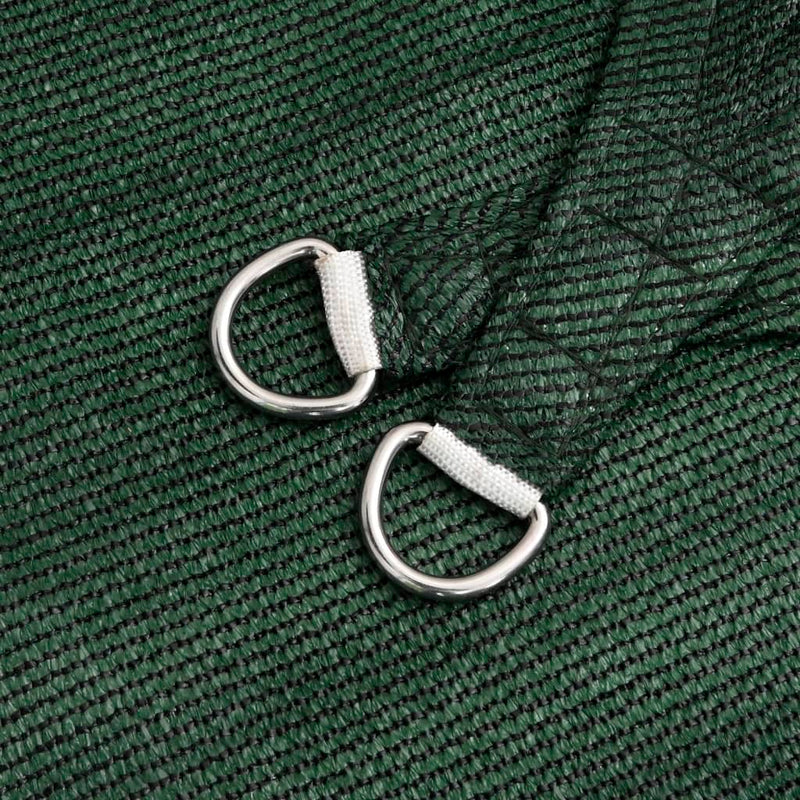 vidaXL sötétzöld HDPE napvitorla 160 g/m² 3 x 3 x 3 m