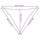 vidaXL sötétzöld HDPE napvitorla 160 g/m² 3 x 3 x 4,2 m