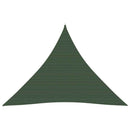 vidaXL sötétzöld HDPE napvitorla 160 g/m² 5 x 5 x 5 m