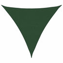 vidaXL sötétzöld HDPE napvitorla 160 g/m² 5 x 5 x 5 m