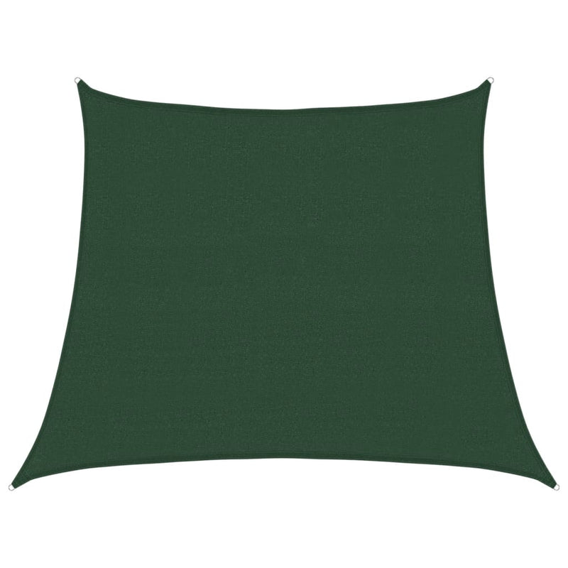vidaXL sötétzöld HDPE napvitorla 160 g/m² 3/4 x 3 m