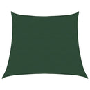 vidaXL sötétzöld HDPE napvitorla 160 g/m² 4/5 x 4 m