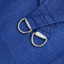 vidaXL kék négyzet alakú HDPE napvitorla 160 g/m² 7x7 m