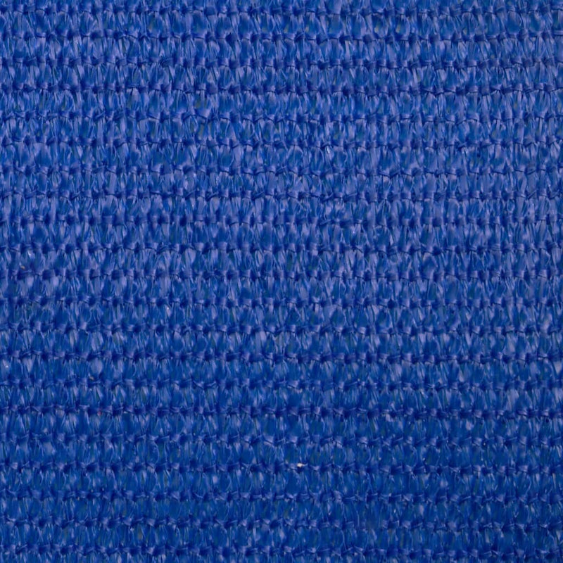 vidaXL kék négyzet alakú HDPE napvitorla 160 g/m² 7x7 m