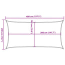 vidaXL kék HDPE napvitorla 160 g/m² 2 x 4 m