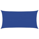 vidaXL kék négyszögletű HDPE napvitorla 160 g/m² 2,5x5 m