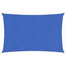 vidaXL kék négyszögletű HDPE napvitorla 160 g/m² 3x6 m