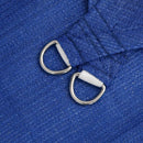 vidaXL kék négyszögletű HDPE napvitorla 160 g/m² 3x6 m