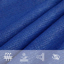 vidaXL kék négyszögletű HDPE napvitorla 160 g/m² 4x6 m