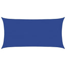 vidaXL kék négyszögletű HDPE napvitorla 160 g/m² 4x7 m