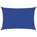 vidaXL kék négyszögletű HDPE napvitorla 160 g/m² 5x6 m