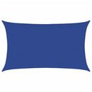 vidaXL kék négyszögletű HDPE napvitorla 160 g/m² 5x8 m