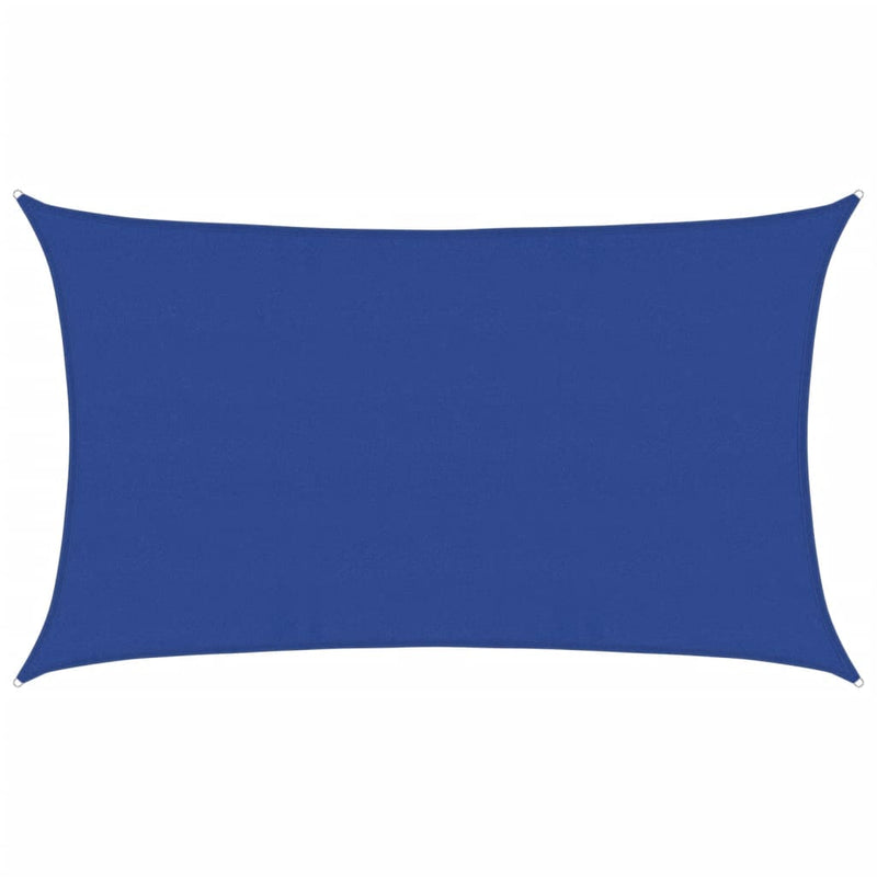 vidaXL kék négyszögletű HDPE napvitorla 160 g/m² 5x8 m