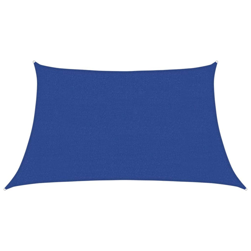 vidaXL kék HDPE napvitorla 160 g/m² 3/4 x 2
