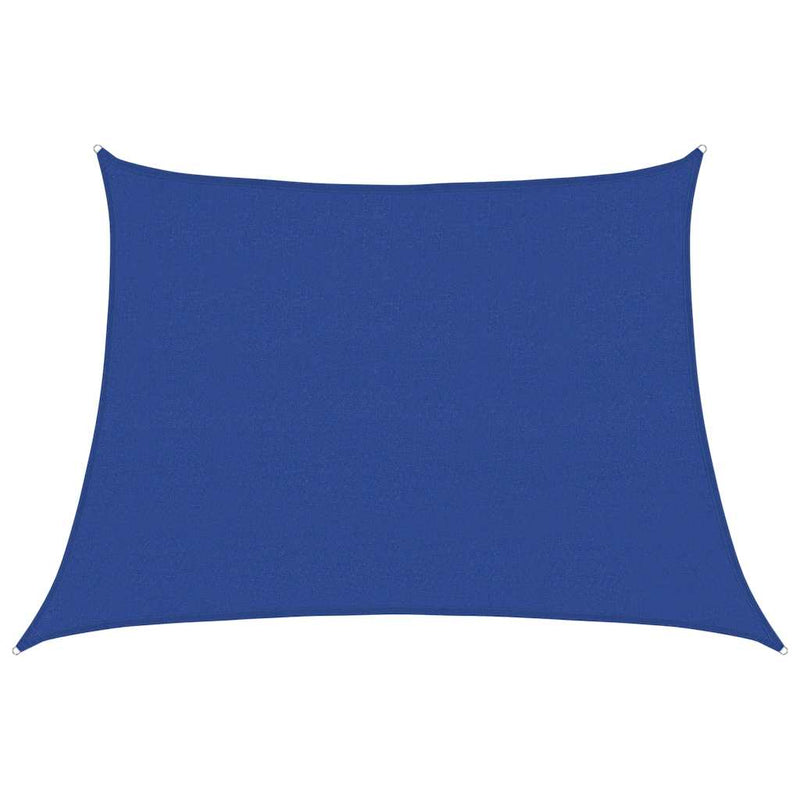 vidaXL kék trapéz alakú HDPE napvitorla 160 g/m² 4/5 x 3 m