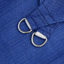 vidaXL kék trapéz alakú HDPE napvitorla 160 g/m² 4/5 x 3 m