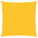 vidaXL sárga HDPE napvitorla 160 g/m² 2,5 x 2,5 m