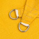 vidaXL sárga HDPE napvitorla 160 g/m² 2,5 x 2,5 m