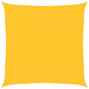 vidaXL sárga négyzet alakú HDPE napvitorla 160 g/m² 4,5x4,5 m