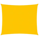 vidaXL sárga négyzet alakú HDPE napvitorla 160 g/m² 5x5 m