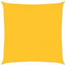 vidaXL sárga négyzet alakú HDPE napvitorla 160 g/m² 6x6 m