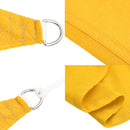 vidaXL sárga négyzet alakú HDPE napvitorla 160 g/m² 6x6 m