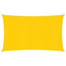 vidaXL sárga HDPE napvitorla 160 g/m² 2 x 5 m