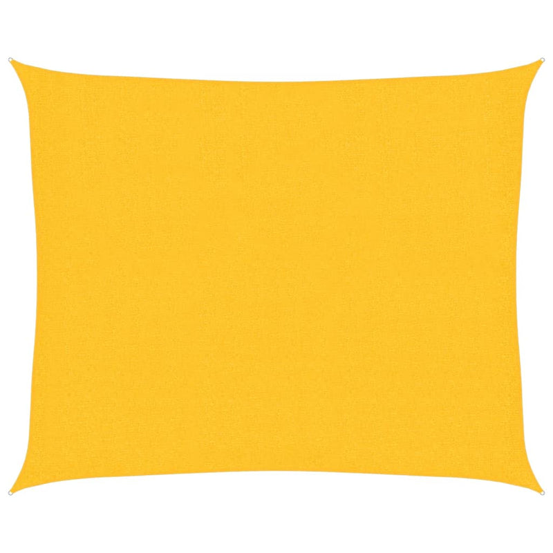 vidaXL sárga HDPE napvitorla 160 g/m² 2,5 x 3 m