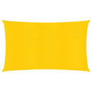 vidaXL sárga HDPE napvitorla 160 g/m² 2,5 x 5 m