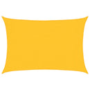 vidaXL sárga HDPE napvitorla 160 g/m² 3 x 4,5 m