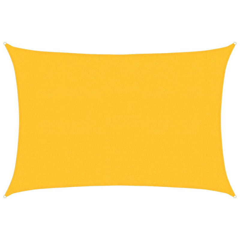 vidaXL sárga HDPE napvitorla 160 g/m² 3 x 4,5 m