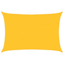 vidaXL sárga négyszögletű HDPE napvitorla 160 g/m² 4x5 m