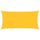 vidaXL sárga négyszögletű HDPE napvitorla 160 g/m² 4x7 m