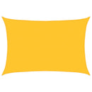vidaXL sárga négyszögletű HDPE napvitorla 160 g/m² 5x7 m