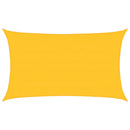 vidaXL sárga négyszögletű HDPE napvitorla 160 g/m² 5x8 m