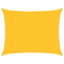 vidaXL sárga négyszögletű HDPE napvitorla 160 g/m² 6x7 m