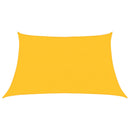 vidaXL sárga HDPE napvitorla 160 g/m² 3/4 x 2 m